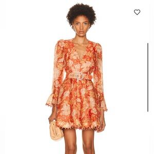 Zimmermann Kaleidoscope Belted Floral Dress